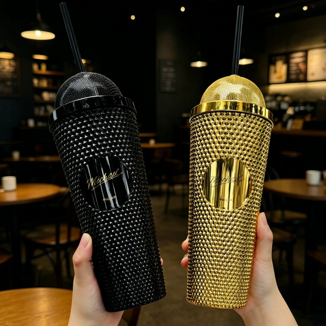 Travel Kitchen Accessories - Hot Michael Rhine Stone Tumbler Creatieve