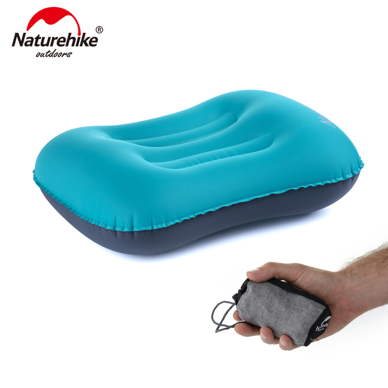 Travel Pillow Inflatable - Naturehike Draagbaar TPU Polyseter Opblaasbaar Campingkussen