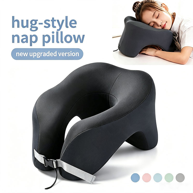 Travel Pillow Inflatable - Memory Foam U-vormig nekkussen Reiskussen voor