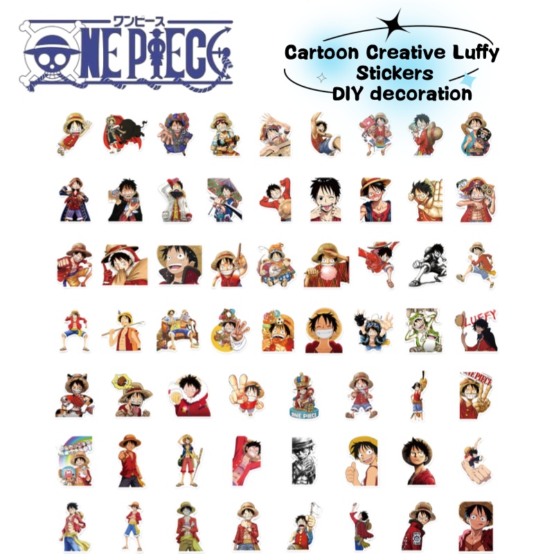 Sticker Luggage Decorative - One Piece anime personage Luffy cartoon