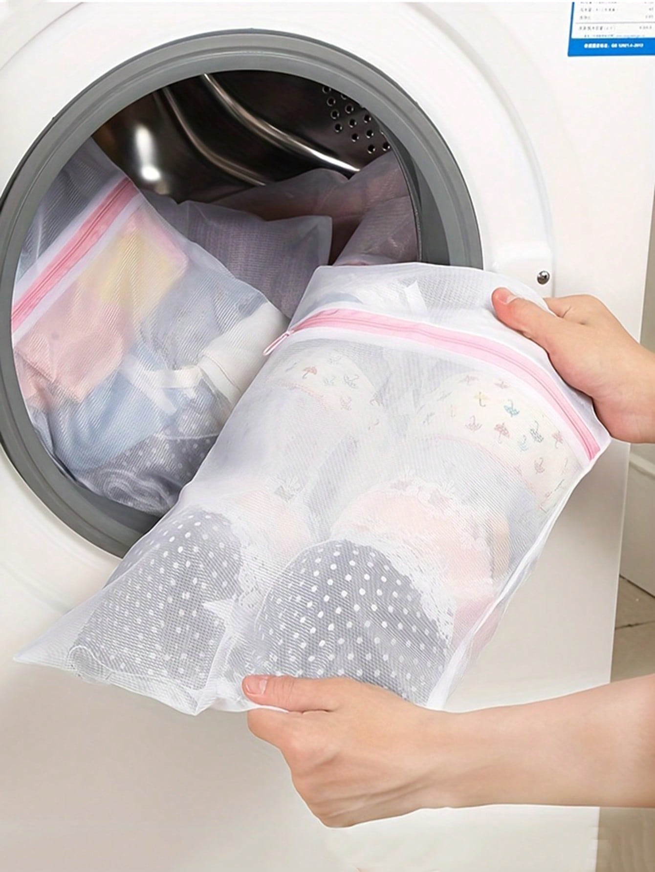 Reusable Zip Bag - 3 stks/set waszakken met ritssluiting herbruikbare