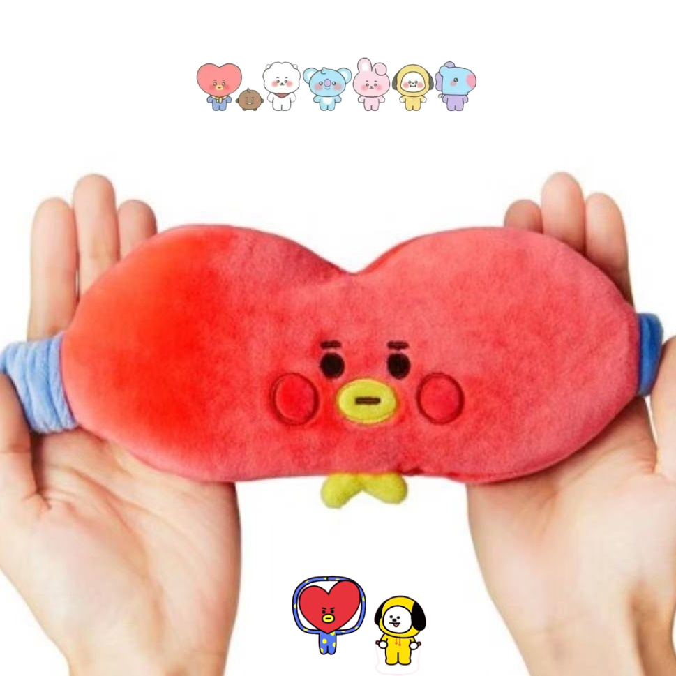 Travel Accessories Set - BT21 cartoon schattig pluche oogmasker Kawaii