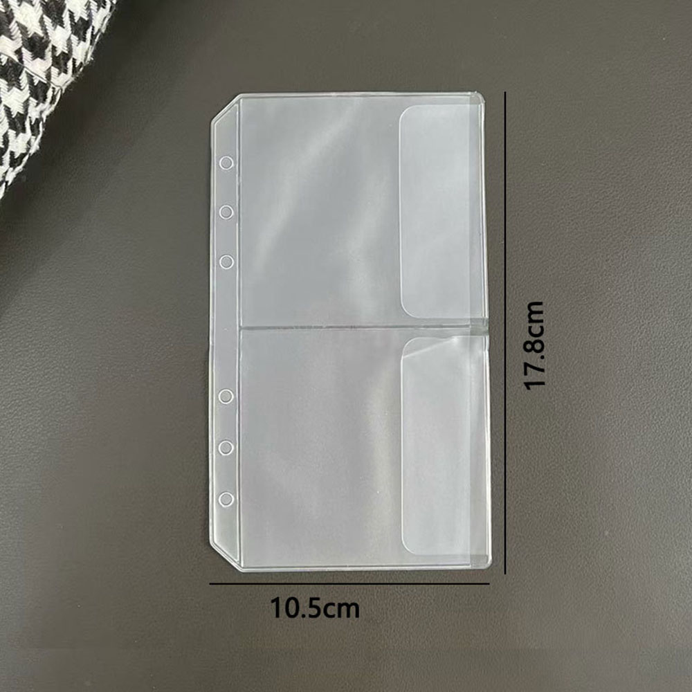 Reusable Zip Bag - 10 stuks A6 transparante PVC-ritsmappen, losbladige