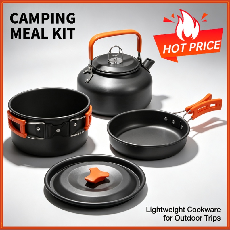 Travel Kitchen Accessories - Campingkookset Campingkookgerei Reisservies Outdoor Picknickset Theepot