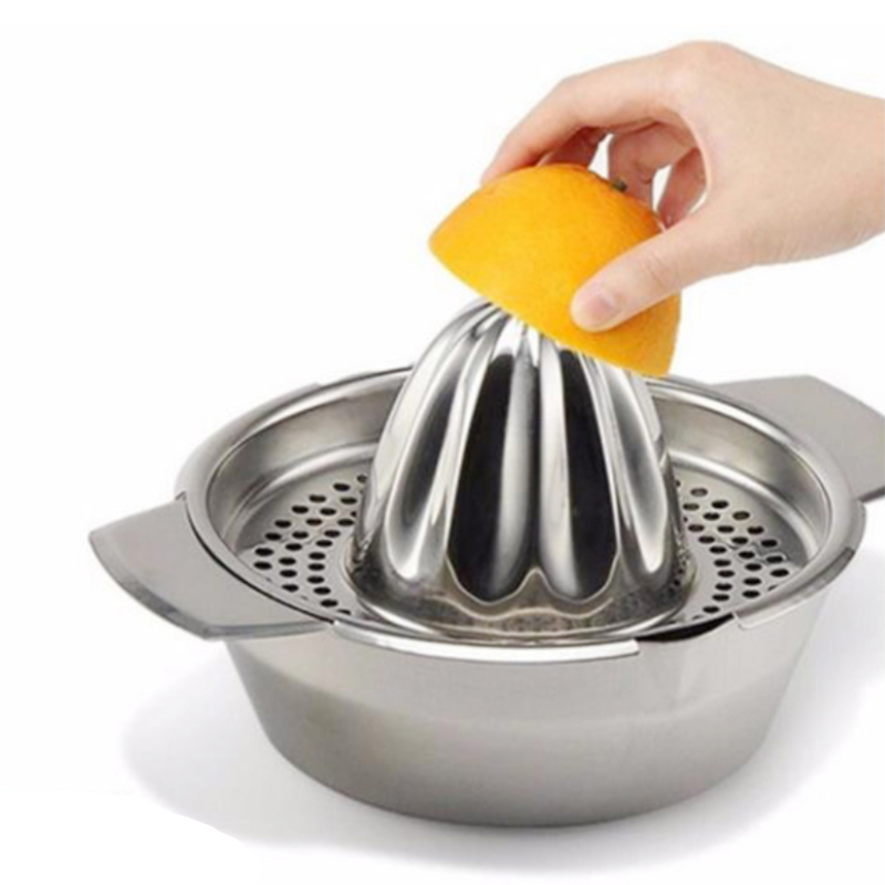 Travel Kitchen Accessories - Draagbare citroensinaasappel handmatige fruitpers 304 roestvrij
