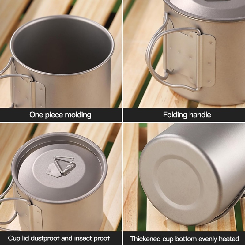 Titanium campingmok met inklap - Travel Kitchen Accessories recensie en prijs