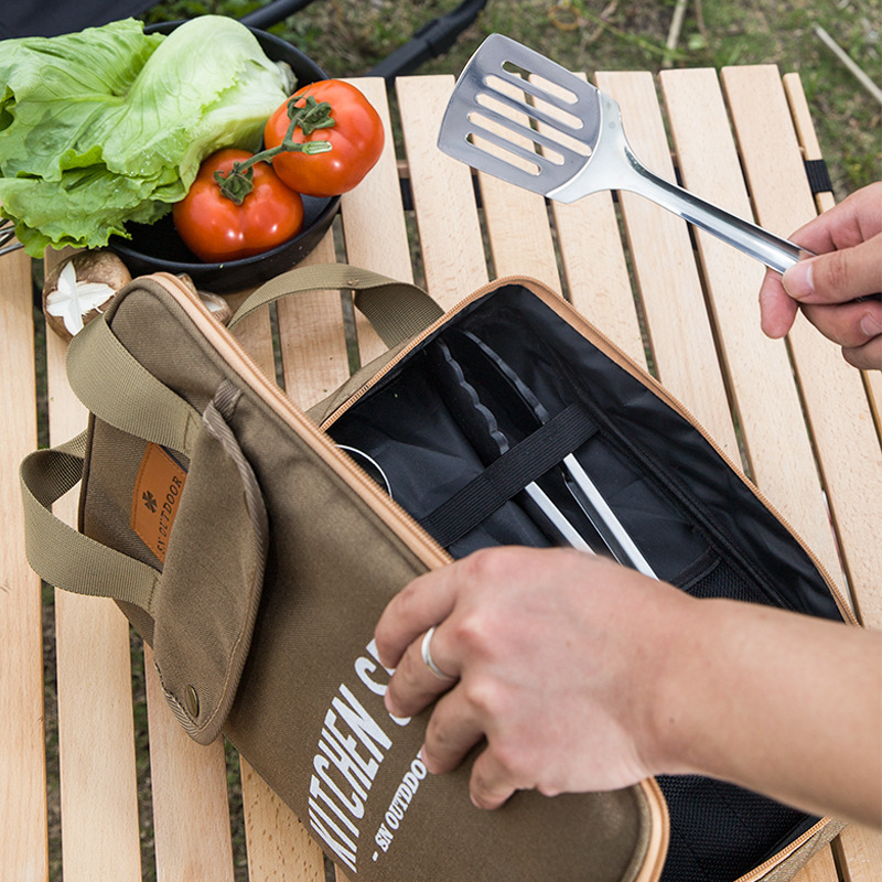 8-delige campingkeukenset met  - Travel Kitchen Accessories recensie en prijs