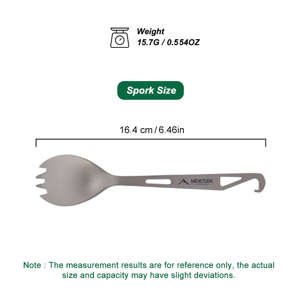 Widesea Camping Kookset Spork  - Travel Kitchen Accessories recensie en prijs