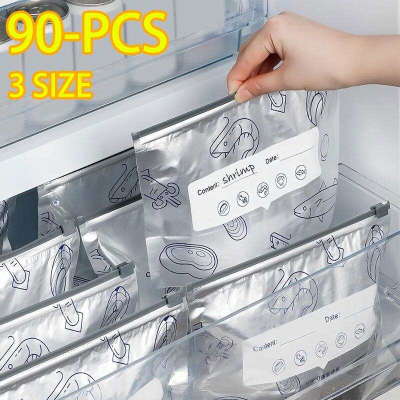 90-delige set herbruikbare alu - Reusable Zip Bag recensie en prijs