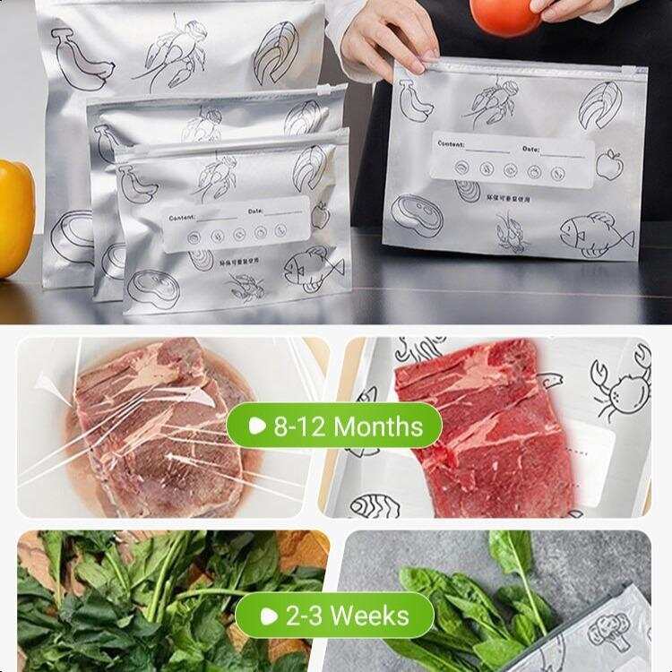 90-delige set herbruikbare alu - Reusable Zip Bag recensie en prijs