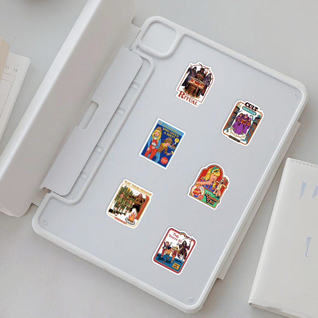 50 stuks gotische stickers ret - Sticker Luggage Decorative recensie en prijs