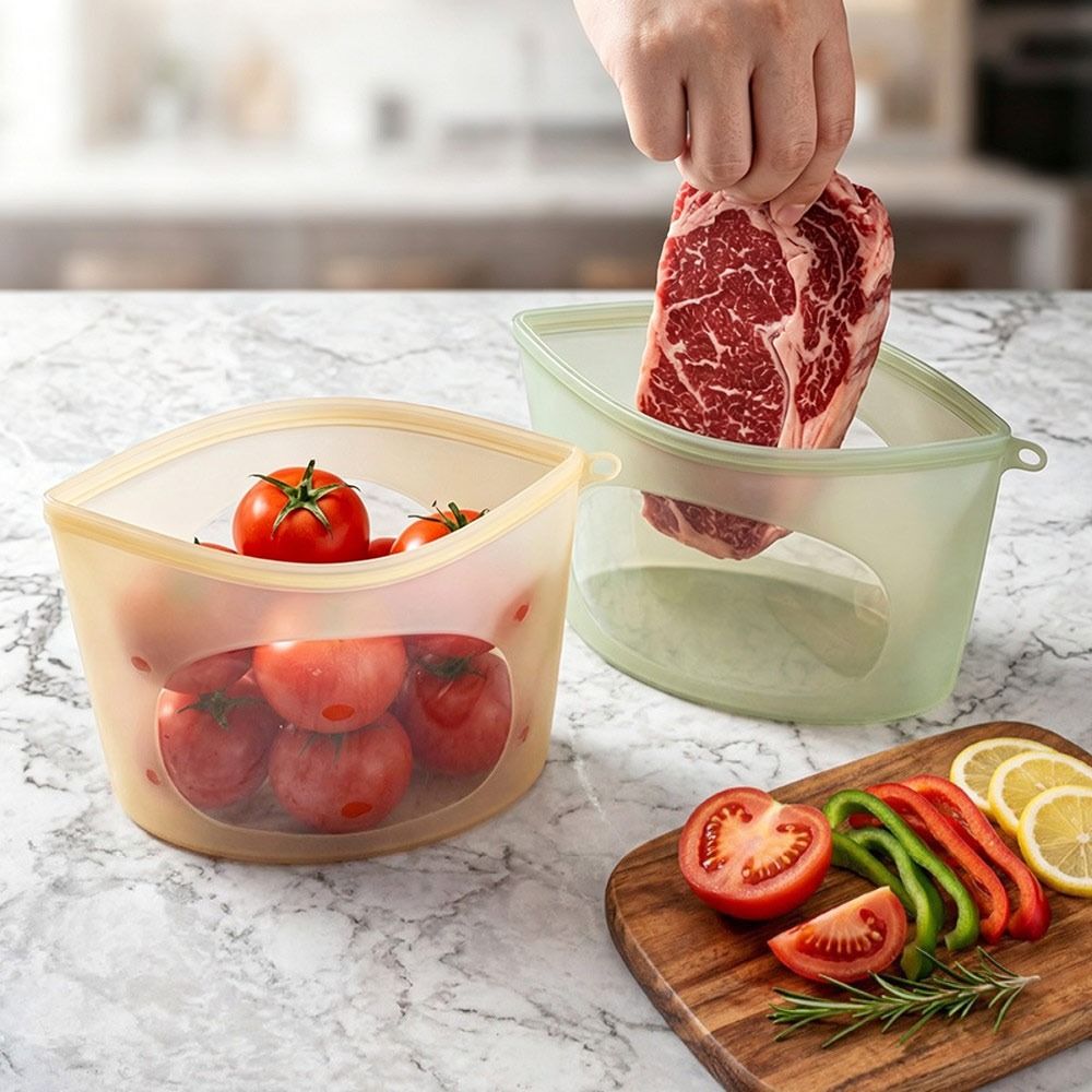 Siliconen voedselbewaarzak Voc - Reusable Zip Bag recensie en prijs