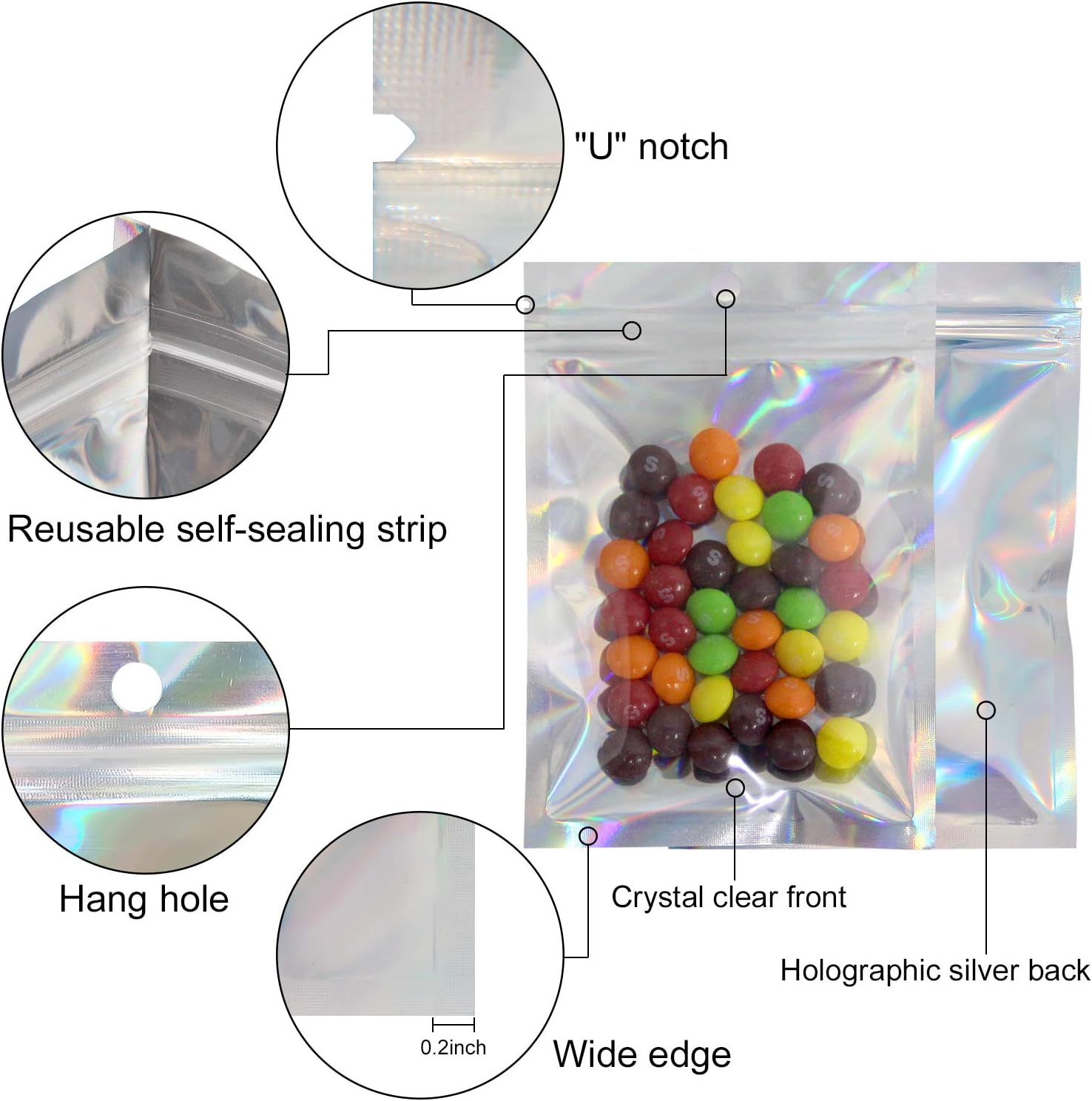 50/10 Stuks Laser Afdichting Z - Reusable Zip Bag recensie en prijs
