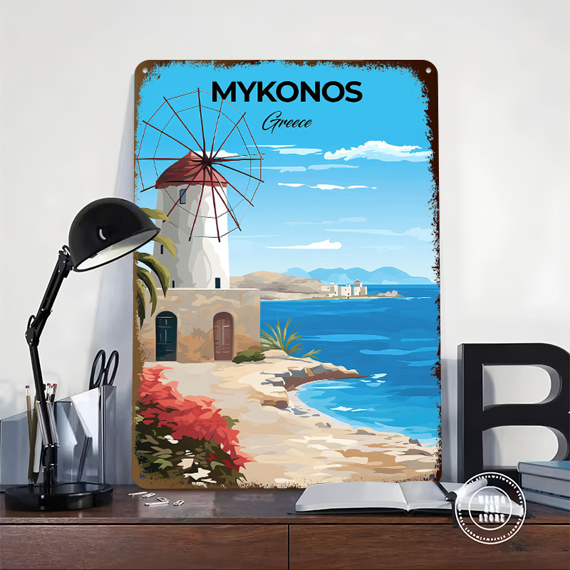 Mykonos Griekenland Reisposter - Travel Accessories Greece recensie en prijs