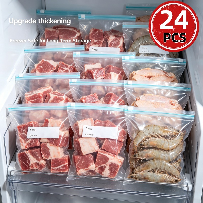 24 stuks herbruikbare ziplock- - Reusable Zip Bag recensie en prijs