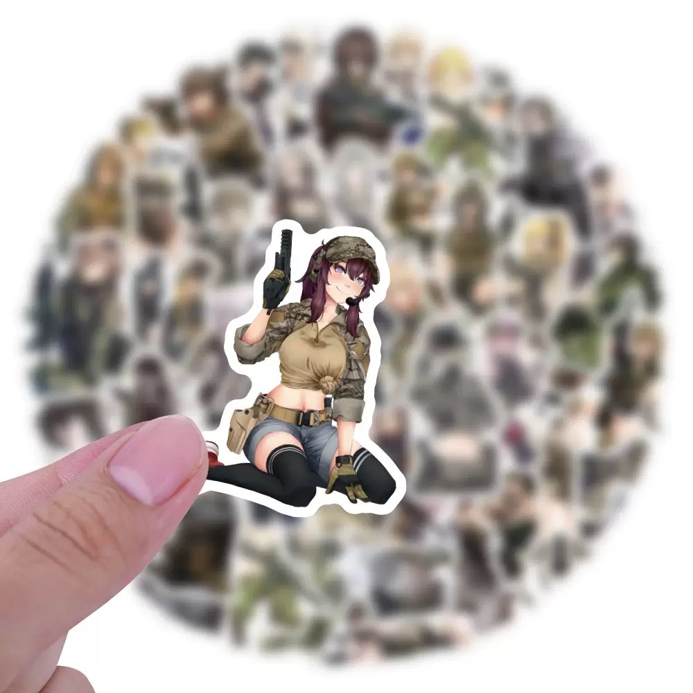 60 stuks cartoon militaire ani - Sticker Luggage Decorative recensie en prijs