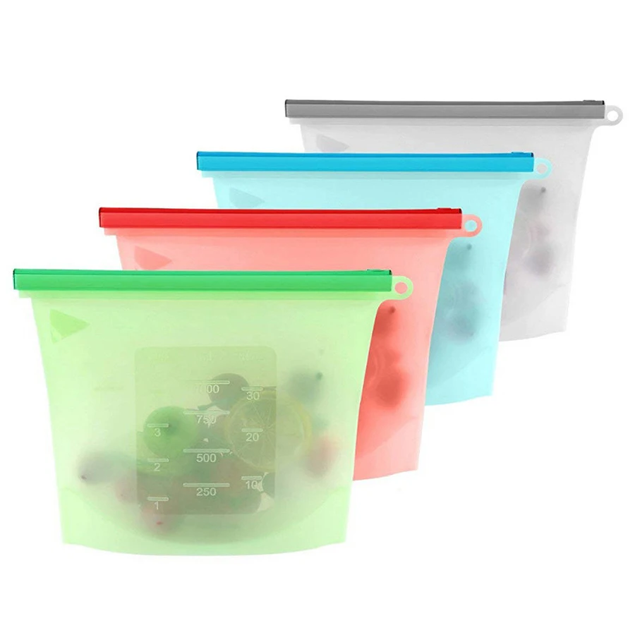 1000ml herbruikbare siliconen  - Reusable Zip Bag recensie en prijs