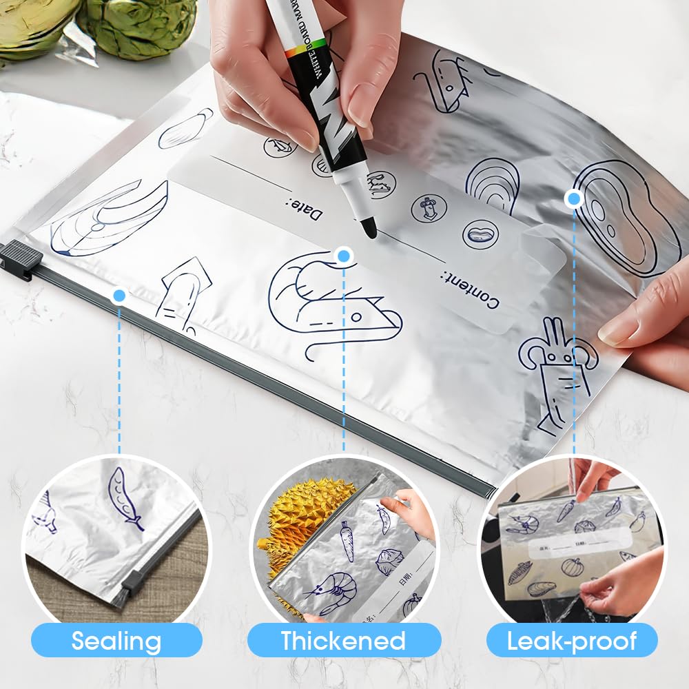 10 stks/set Aluminiumfolie Ver - Reusable Zip Bag recensie en prijs