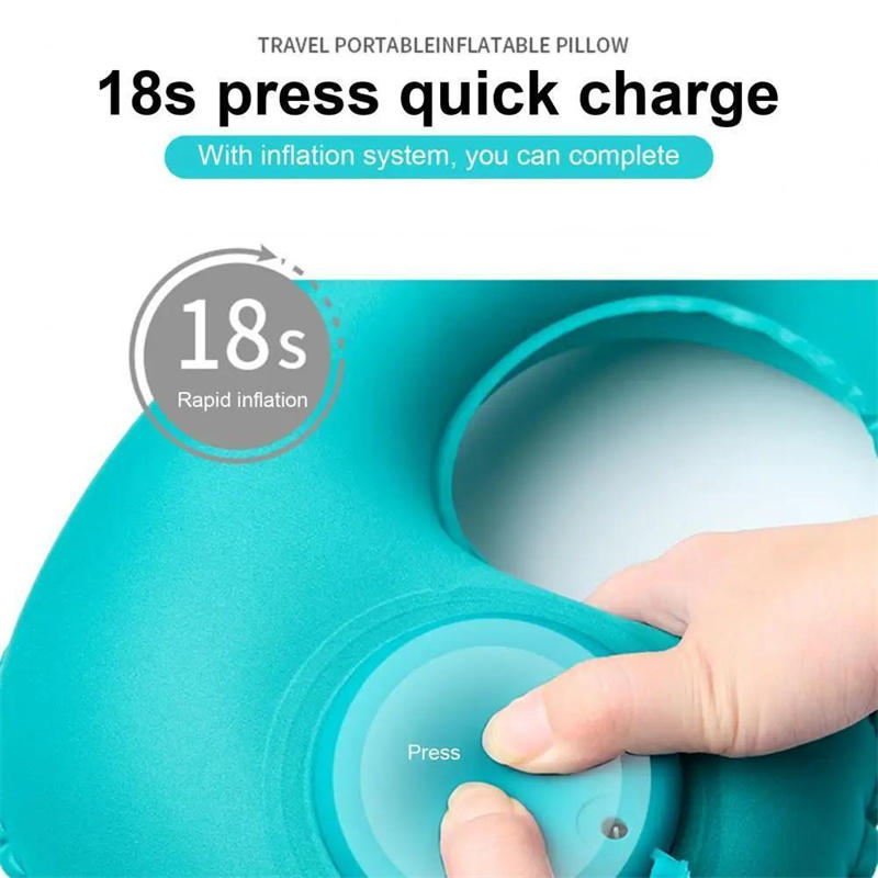 Opblaasbaar draagbaar nekkusse - Travel Pillow Inflatable recensie en prijs