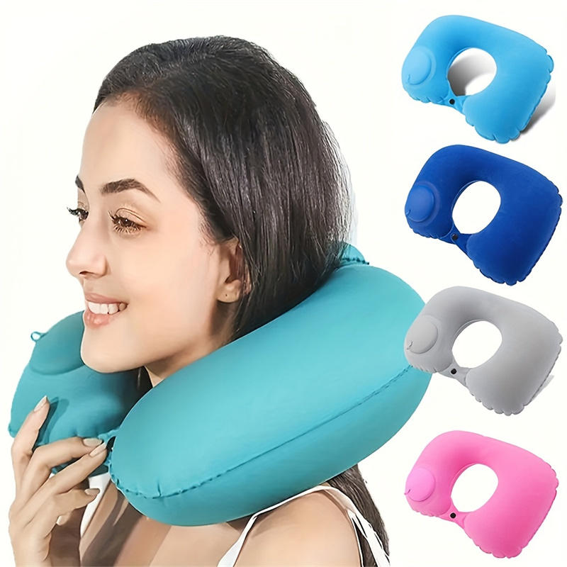 Opblaasbaar draagbaar nekkusse - Travel Pillow Inflatable recensie en prijs