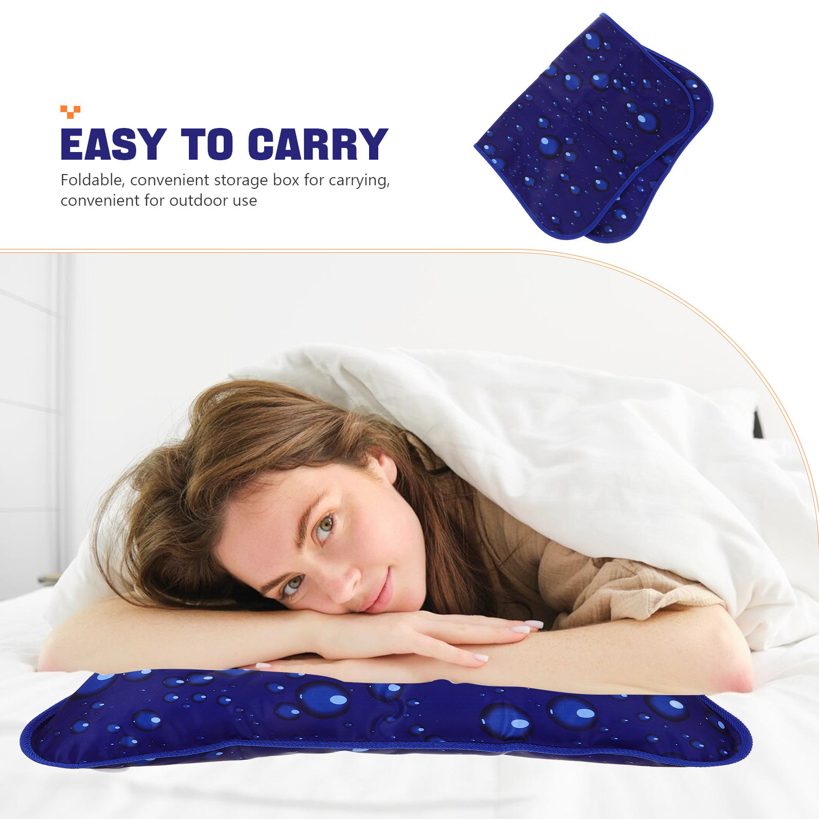 Watervulbaar koelkussen, opbla - Travel Pillow Inflatable recensie en prijs