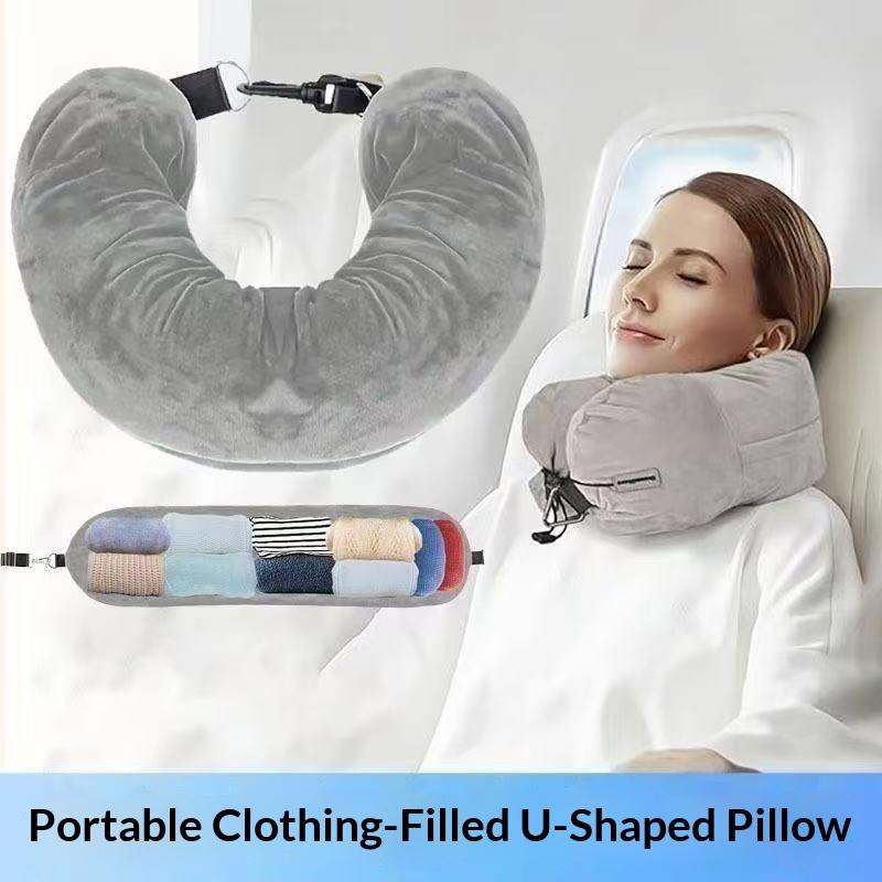 Reiskussen voor vliegtuigreize - Travel Pillow Inflatable recensie en prijs