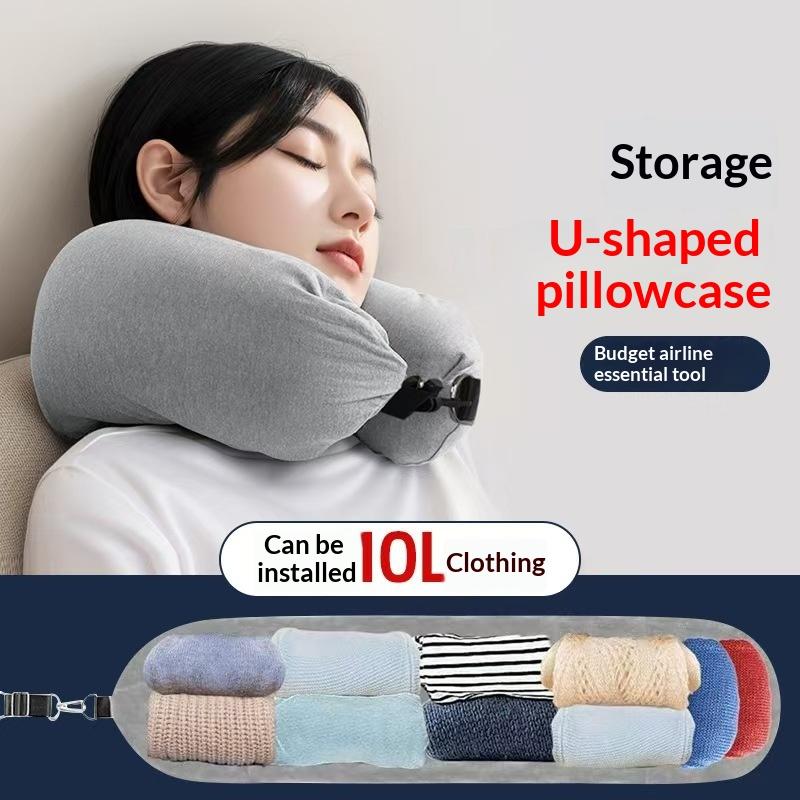 Reiskussen voor vliegtuigreize - Travel Pillow Inflatable recensie en prijs