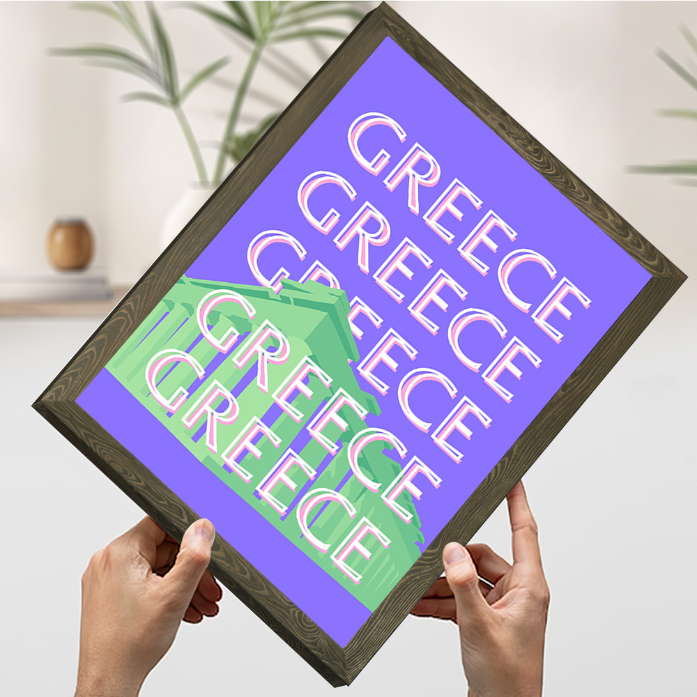 Griekenland Reisposter Aanpasb - Travel Accessories Greece recensie en prijs