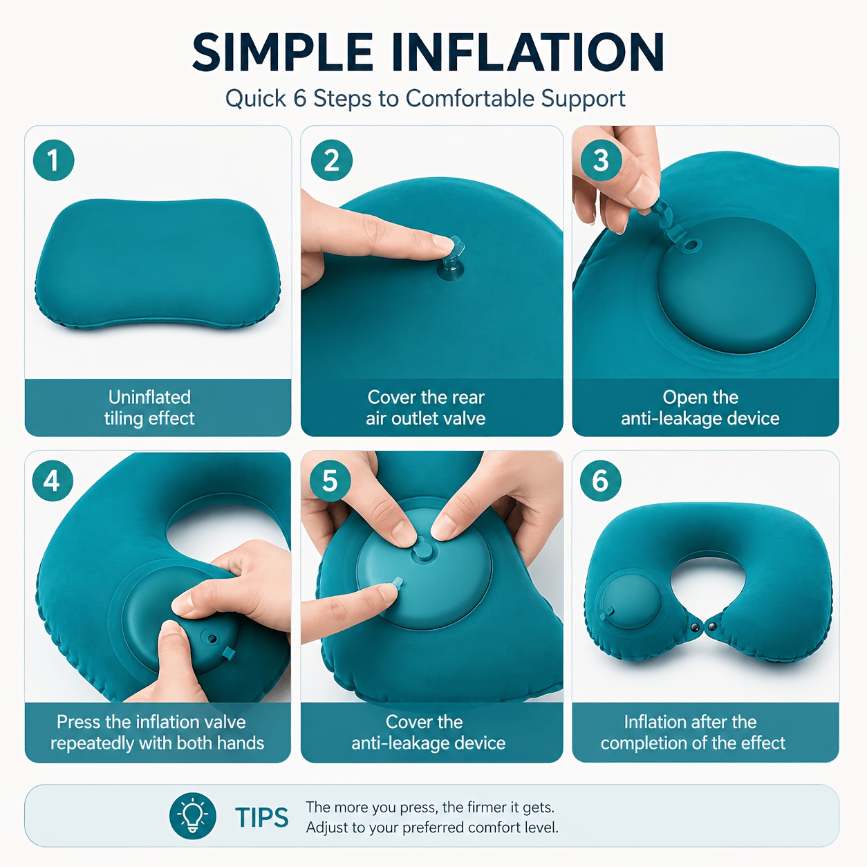 SPDJUMPER Opblaasbaar Reiskuss - Travel Pillow Inflatable recensie en prijs