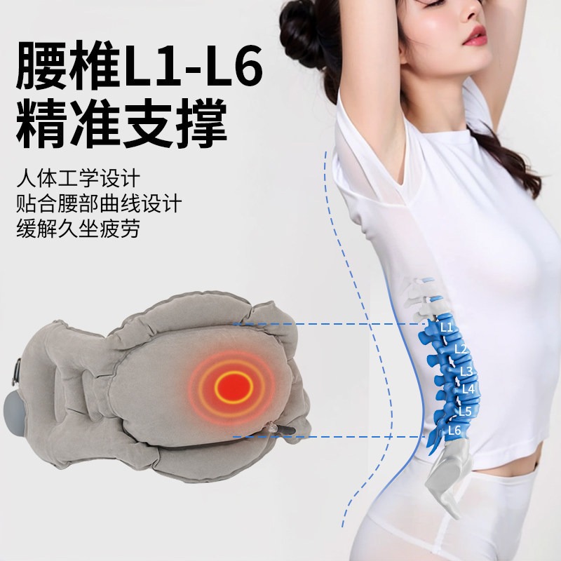 Opblaasbaar draagbaar lendenst - Travel Pillow Inflatable recensie en prijs