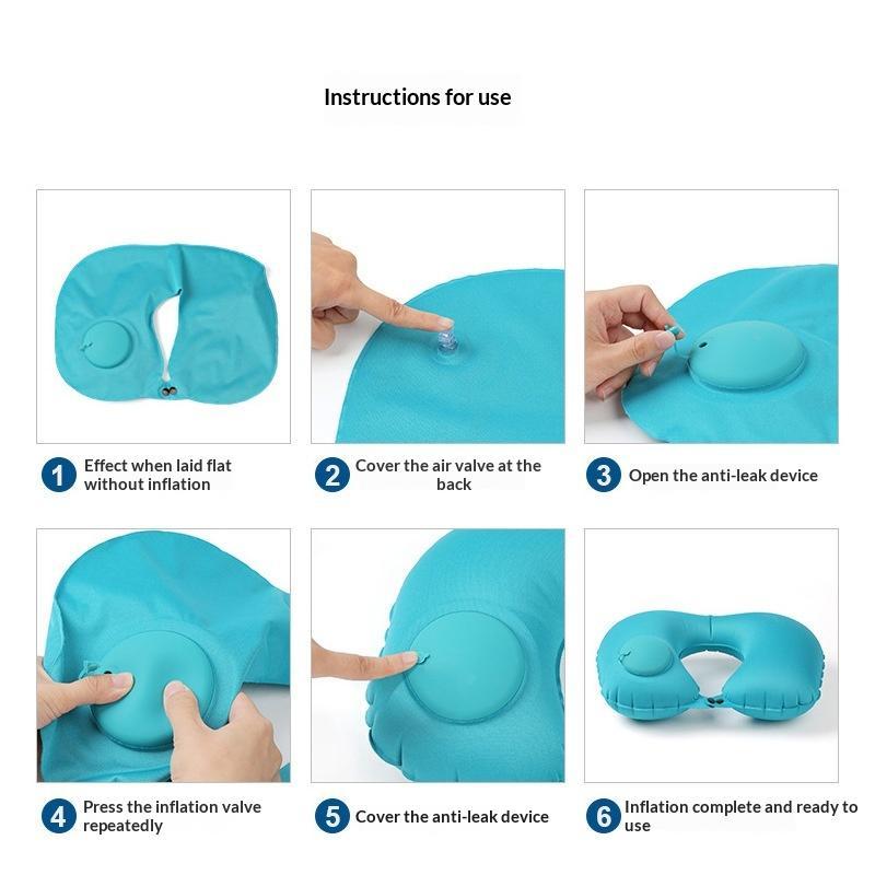 Opblaasbaar, draagbaar nekkuss - Travel Pillow Inflatable recensie en prijs