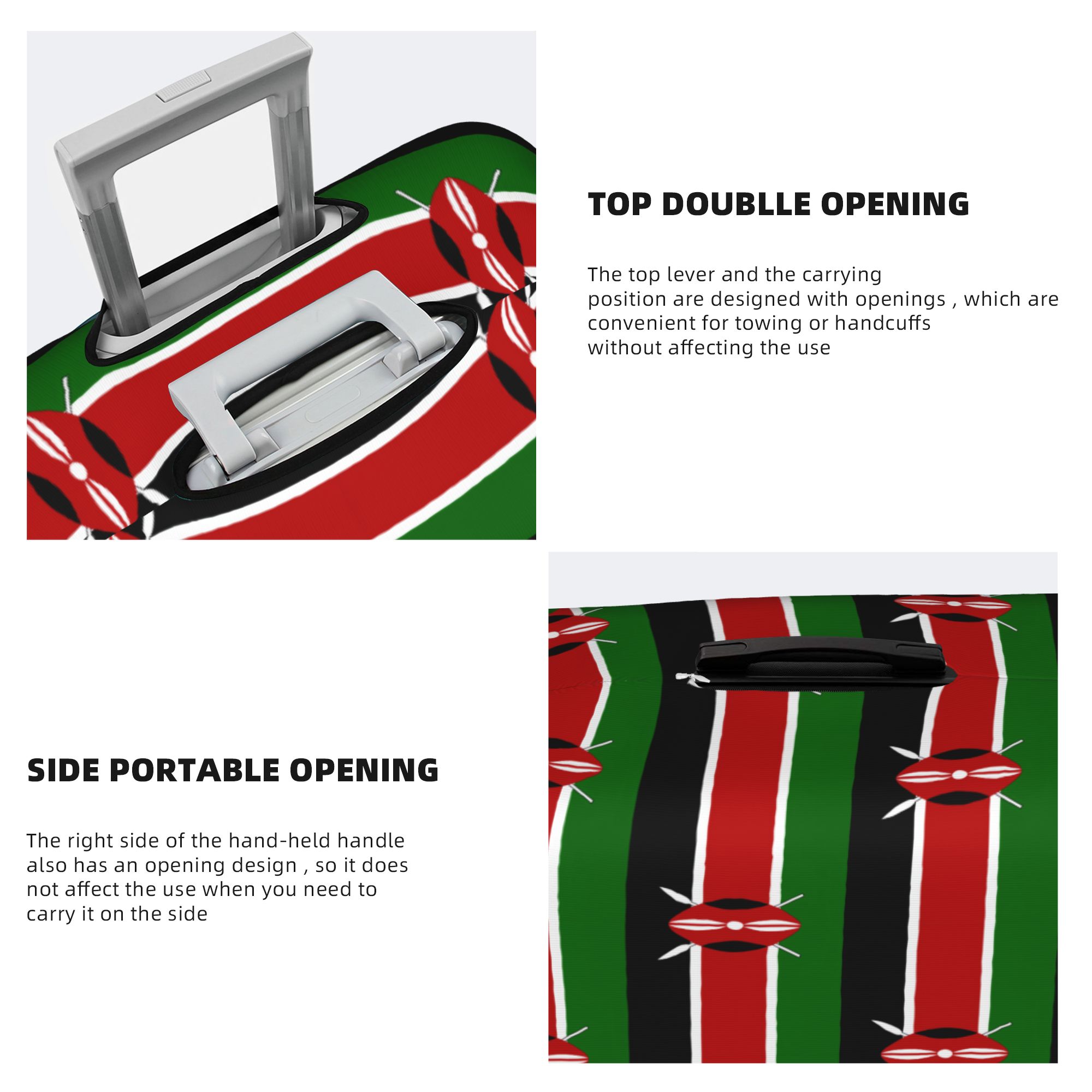 Keniaanse vlag bagagehoes elas - Travel Accessories Kenya recensie en prijs